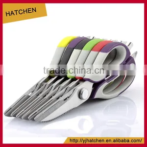 SK-004 LFGB Certificated 2cr13 S/s Colourful Scissors Kitchen Shears thumbnail-6
