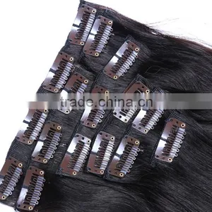 Wholesale Brazilian Hair Clip in Hair Extension Natural Hair Extensions thumbnail-4