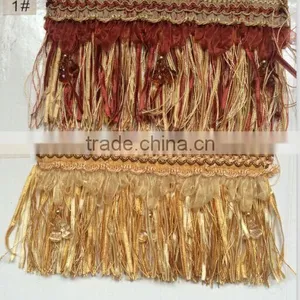 [YZLACE] Tassels Lace Curtains Wholesale 10024 thumbnail-1