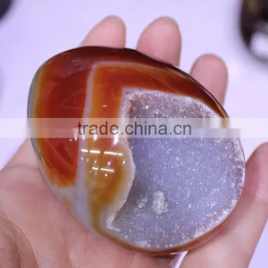 Moss Agate Geode Gemstone Egg Wholesale thumbnail-3