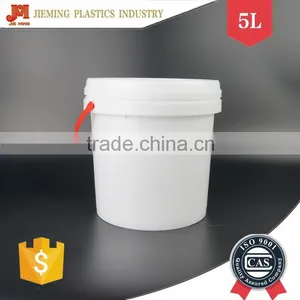 Good Quality Round 5L Plastic Bucket With Secure Seal Lid, Plastic Handle Pail for Paint, Oil Plastic Bucket thumbnail-1
