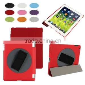 360 Degree Rotation Hot Sales Handheld Leather Case for Ipad 2 3 4 thumbnail-1