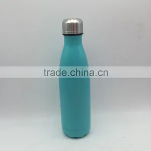 500ml Stainless Steel Bottle/painting Insulated Bottle/ Vacuum Blue Water Drinking Bottle thumbnail-1