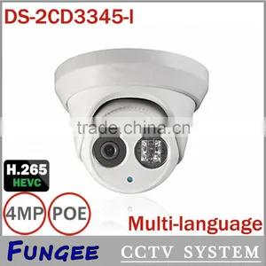 New Model DS-2CD3345-I 4MP IR Network Dome Security CCTV POE HD Camera H.265 IP Camera thumbnail-1