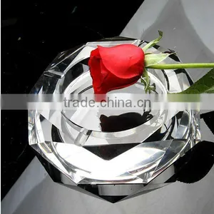 Cross Black Crystal Ashtray Glass Cigar Smoking (R-0956 thumbnail-1