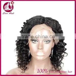 High Quanlity Lace Wig Human Hair Virgin Mongolian Lace Fabric Wholesale Human Jerry Curl Hair Wigs for Black Women thumbnail-4