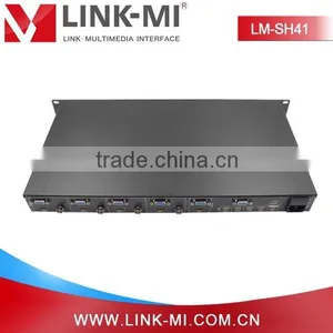 LINK-MI LM-SH41 High Performance 4 Digital/Analog Video HDMI/VGA/CVBS to HDMI VGA 4x1 Video Wall Processor thumbnail-6
