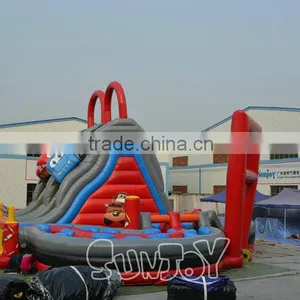 Large Giant Big Amusement Park Joy Slide Obstacle Combo thumbnail-2