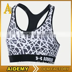 Nylon Spandex Bras Dry Fit Womens Gym Wear Sexy Yoga Bra Wholesale Sports Bra thumbnail-2