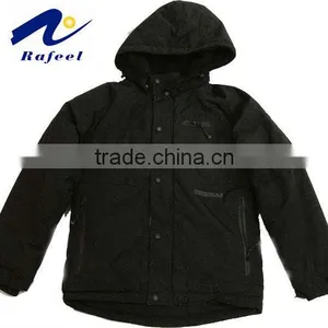 Kids Black Down Jacket Stock thumbnail-1