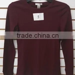 Ladies Blank Thermal Shirt Top thumbnail-1
