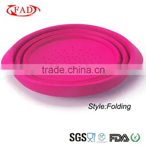 100%Eco-Friendly Foldable Silicone Basket Promotion Wholesale,Kitchen Tool thumbnail-1