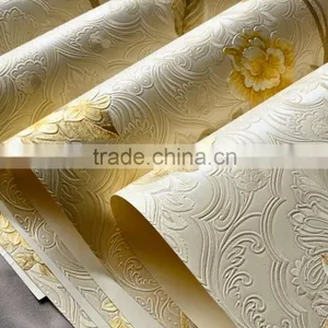 Foam Backed Vinyl Wallpaper With Big Flower thumbnail-2