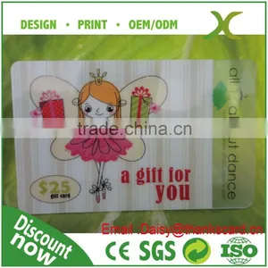 Free Design~~!!Plastic Transparent Gift Card/clear PVC Gift Card/Plastic Gift Cards thumbnail-2