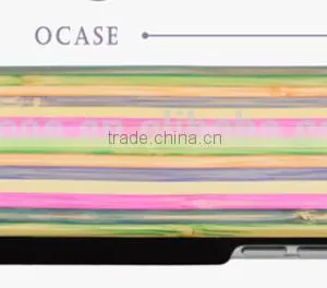 Ocase Pretty Colorful PC/TPU + Rainbow Wood Two in One Phone Case for Iphone 6 thumbnail-3