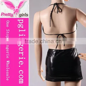 Vinyl Lingerie Bodysuit Jumpsuit Clubwear for Ladies thumbnail-5