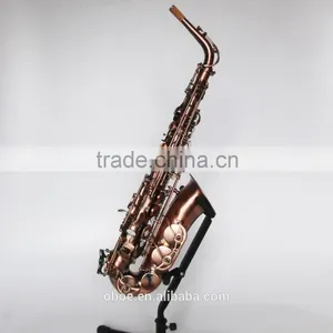 Professional Woodwind Musical Instrument Alto Saxophone With Antique Surface Finish Wholesale thumbnail-1