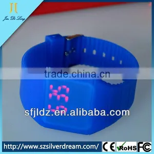 New Classic Colorful Silicone LED Digital Hand Touch Screen Watch thumbnail-1