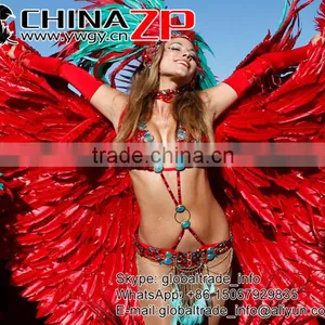 ZPDECOR Wholesale Cheap Bulk Pink Half Dipped Bicolourable Turkey Feathers for Fashion Decorations thumbnail-6