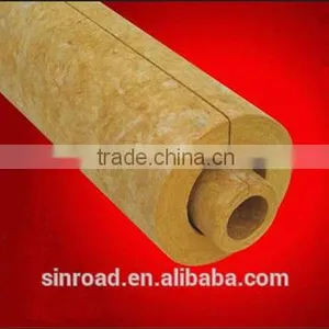Thermal Insulation Material Torch Membrane Rockwool Pipe / Tube 100kg/m3 thumbnail-4