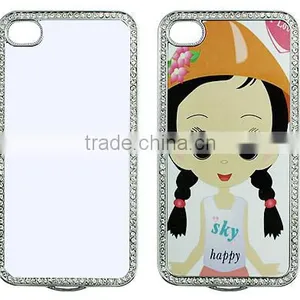 Sublimation Diamond Phone Case for IP4S With Metal Sheet 2D Sublimation Cell Phone Case Best Price thumbnail-1