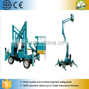 Factory Trailer Mounted Towable Spider Boom Lift/arm Lift/sky Lift Table With Diesel Engine thumbnail-3