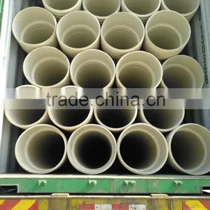 DN500 SN8 Top Quality Upvc Corrugated Pipe for Sewer thumbnail-2