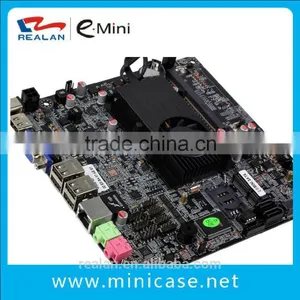 Emini/Realan New Mini Motherboard LR-E450TN AMD-T56N Dual-core 1.65GHz Graphics HD6320 8GB 4COM,Perfect Matching Your Mini Cases thumbnail-1