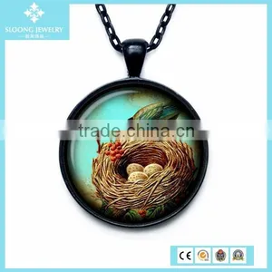 2015 Yiwu Glass Lovely Animal Pendant With Bird Nest thumbnail-6