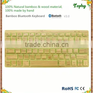 New Design Bamboo For Ipad Bluetooth Keyboard thumbnail-1