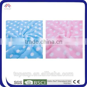 Blue Printed Dot Fleece Blanket Soft Touch Kids Blanket thumbnail-3