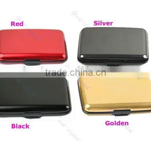 Aluminum Metal Pocket Waterproof Business ID Credit Card Wallet Case Box Holder thumbnail-1