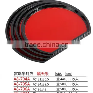 Fashion Semicircular Plastic Colorful Food Tray thumbnail-2