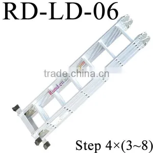 RD Telescopic Metal Pipe Aluminum Loft Ladder thumbnail-1