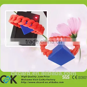 Wholesale Attendance RFID Silicone Ruber Bracelet Wristband thumbnail-4