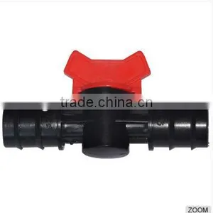 Irrigation Mini Valve Irrigation Fitting Mini Valve /red Colour Plastic Barbed Fittings Plastic Valve thumbnail-1