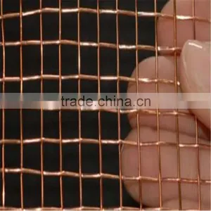 Copper Fine Micro Screen Woven Wire Mesh/Pure Copper Wire Mesh thumbnail-1