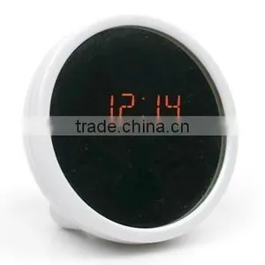 Led Mirror Clock Beauty Mirror Alarm Clock Electronic Clock the Mini Clock thumbnail-1