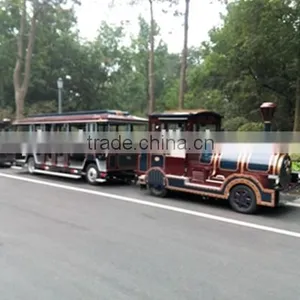 32 Seats Passenger Trailer,closed Wagon,trackless Train,diesel Train thumbnail-3