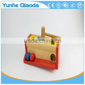 Multi-color Small Hit Ball Box Toys,Wooden Pound Toy For Kids,Wooden Hammering Toy thumbnail-1