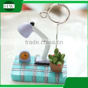 Cheap Mini Resin Wooden Iron Cartoon Photo Name Business Card Holder thumbnail-4