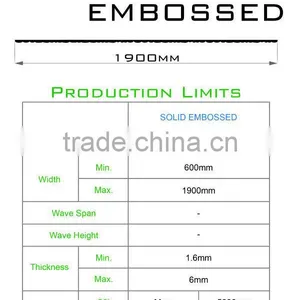 Opaque Lower Temp Plastic Polycarbonate Embossed Sheet (Ti-Lite Metallic Blue Solid Embossed) thumbnail-5