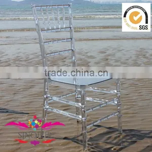 Crystal Amber Color Plastic Tiffany Chair thumbnail-1