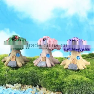 Micro Landscape Gardens Furnishing Articles Furnishing Articles Resin, Tree House thumbnail-1