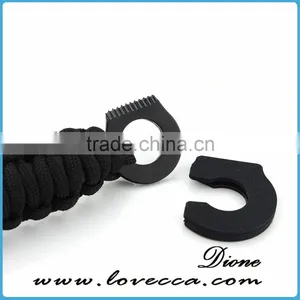 High Quality Paracord 550 Survival Bracelet Designs With Adjustable Buckle thumbnail-3
