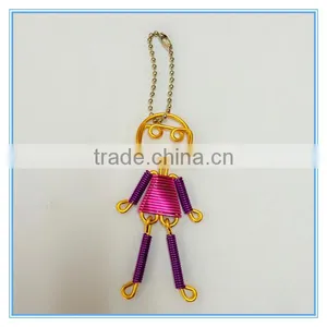 Wholesale Good Quality Handmade Beautiful Couples Sexy Girl and Boy Metal Pendant Key Chains thumbnail-3