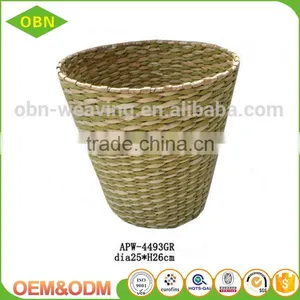 Many Color Handmade 100% Natural Custom Decorative Woven Paper Waste Basket Waste Bin thumbnail-3