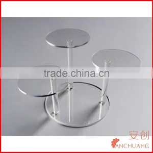 3-Teir Plexiglass Acrylic Stand Riser Jewelry Display Phone Stand thumbnail-1