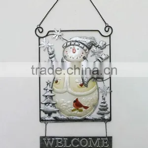 Wall Hanging Glass Painting for Christmas thumbnail-1