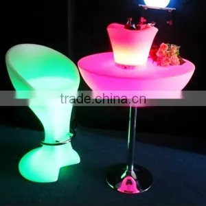L Shaped LED Table, Illuminated Led Table With Color Changing thumbnail-6